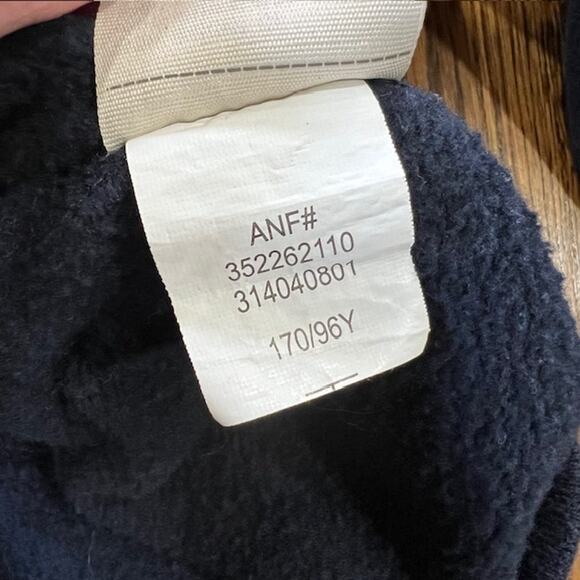 VTG Y2K Hollister Co. Zip Up Hooded Sweatshirt Women's L Navy Blue Embroidered - Picture 5 of 8